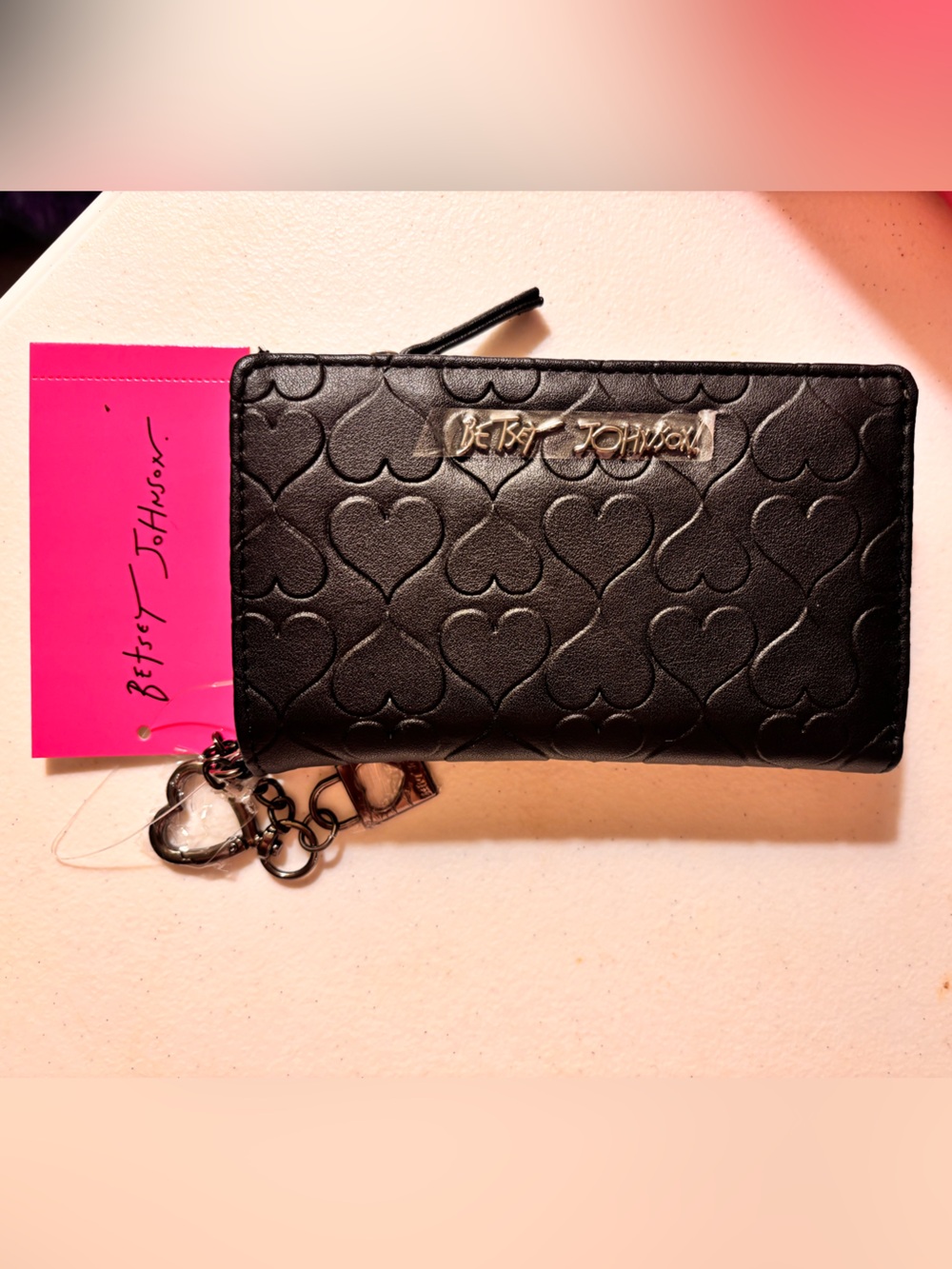 Betsey Johnson XOKAYRA Black Wallet NWT